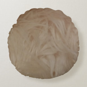 Lamb Wool, Round Pillow