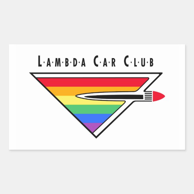 Lambda Car Club Logo Sticker (Front)