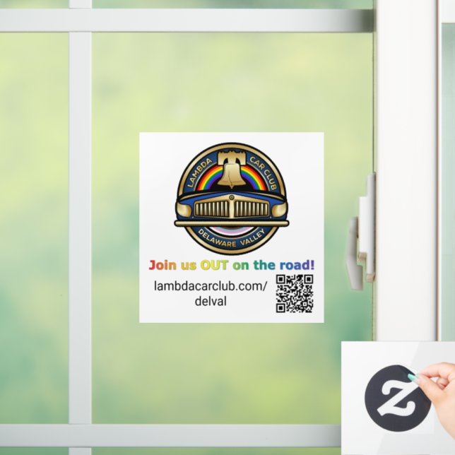 Lambda DelVal Window Cling 5x5 (Home)