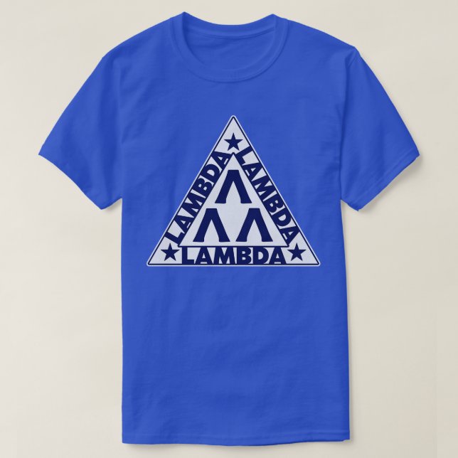 LAMBDA LAMBDA LAMBDA Triangle T-Shirt (Design Front)