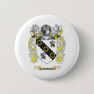 Lambert Coat of Arms (Family Crest) 6 Cm Round Badge
