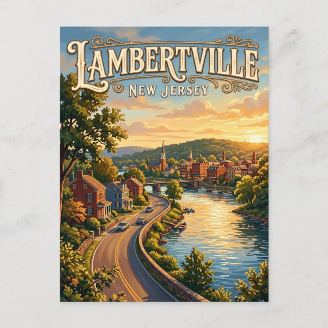 Lambertville New Jersey Postcard (Front)