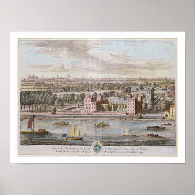 Lambeth Palace, seat of the Archbishop of Canterbu Poster (Front)