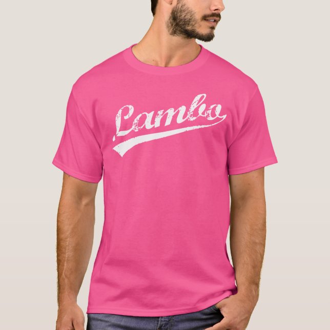 Lambo Distressed Hip Hop Rap Slang Tshirt (Front)