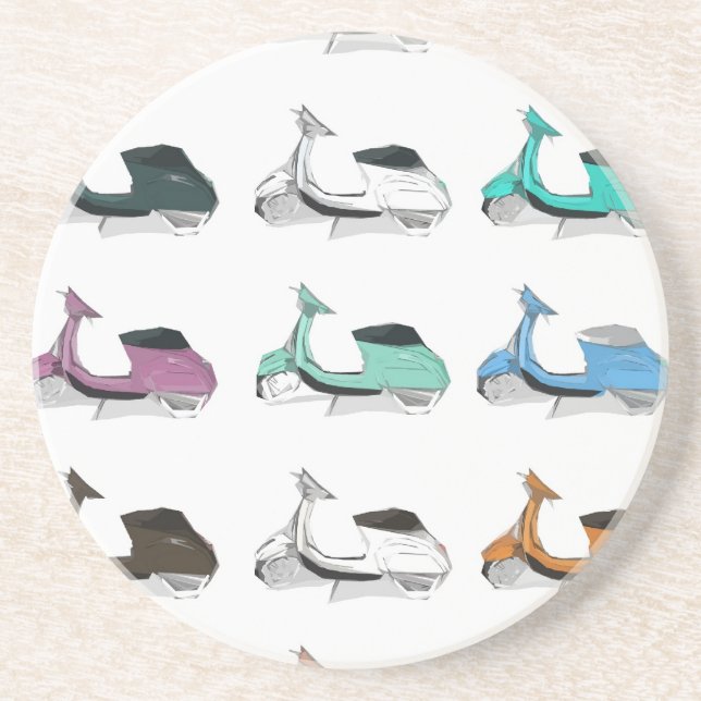 Lambretta Pop Art Coaster (Front)