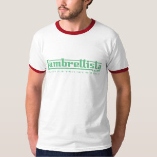 Lambrettista Green Old School Text T-Shirt