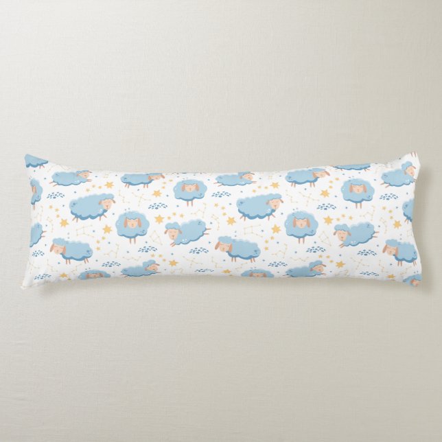 Lambs and Stars Body Cushion (Front)