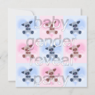 Lambs Baby Gender Reveal Party Invitation
