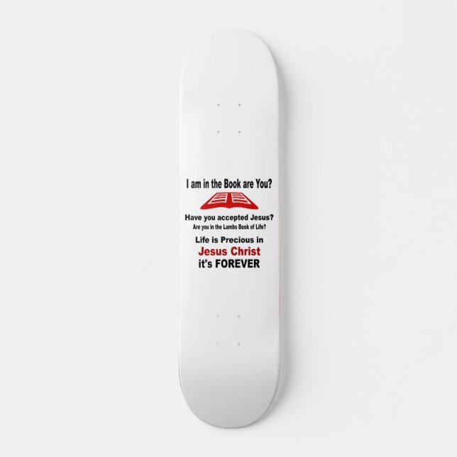 Lambs Book of Life Skateboard (Front)