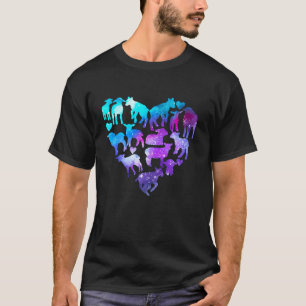Lambs Lover Heart Cute Lamb Just a Girl Who Loves T-Shirt
