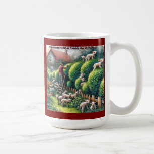 Lambscape Artist: Topiary Gone Woolly Coffee Mug