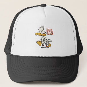 Lame duck cartoon   choose background colour trucker hat