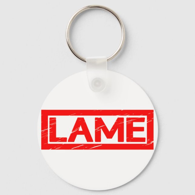 Lame Stamp Key Ring (Front)