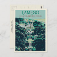 Lamego Sanctuary in Portugal Illustration