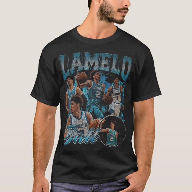 Lamelo Ball Charlotte Hornets Vintage T-Shirt (Front)