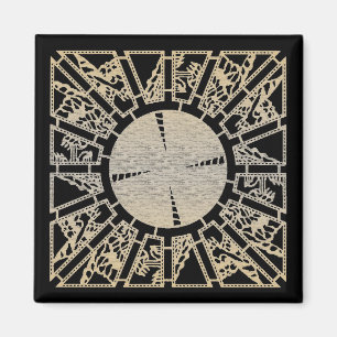 Lament Panel 1 (brass) Magnet