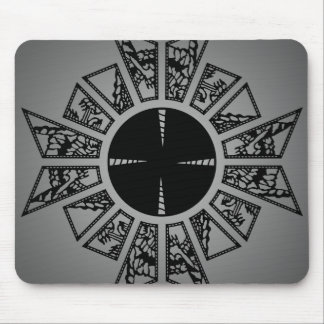 Lament star grey mouse mat