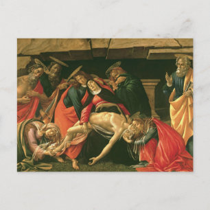 Lamentation of the Dead Christ by Botticelli Postcard