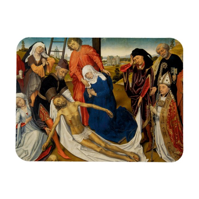 Lamentation over Dead Christ, c. 1460-1464 Magnet (Horizontal)