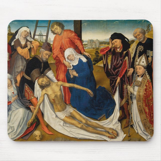 Lamentation over Dead Christ, c. 1460-1464 Mouse Mat (Front)