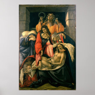 Lamentation Over the Dead Christ - Botticelli Poster