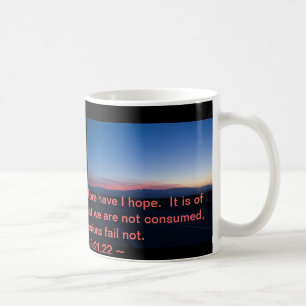 Lamentations 3:21-22 coffee mug