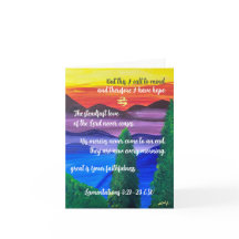 Lamentations 3:21-23 Sunrise Mountain Note Card