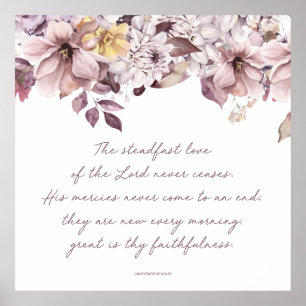 Lamentations 3:22-23, Bible Verse Print