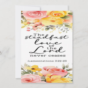 Lamentations 3:22–23 Encouragement Card