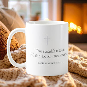 Lamentations 3:22-23 Scripture Verse Christian   Coffee Mug