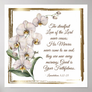 Lamentations 3:22-23 Steadfast Love of the Lord Poster