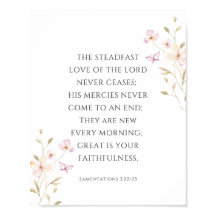 Lamentations 3:22-23 Steadfast Love of the Lord