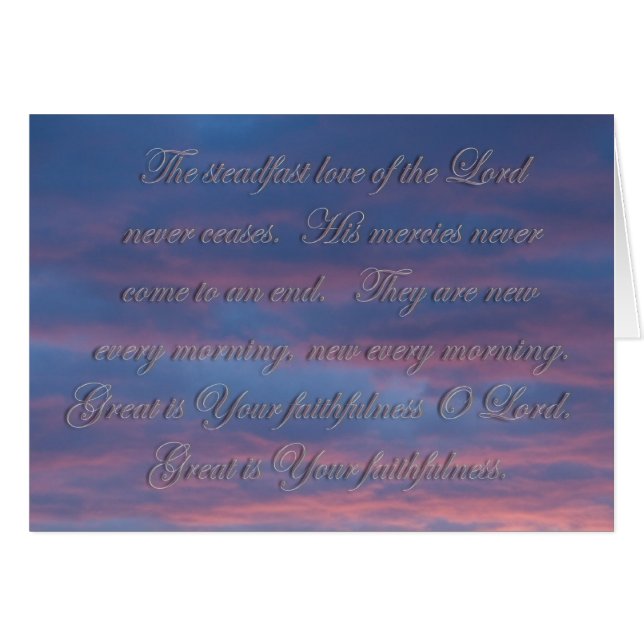 Lamentations 3:22 The steadfast love of the Lord (Front Horizontal)