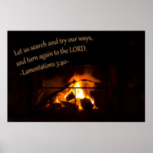 Lamentations 3:40 poster