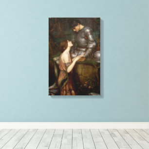 Lamia and the Soldier by John William Waterhouse Canvas Print