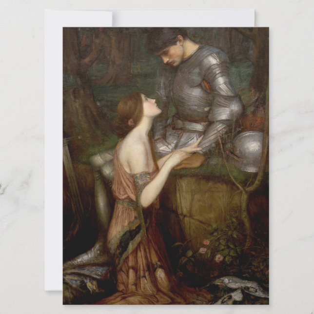 Lamia and the Soldier (by John William Waterhouse) Card (Front)