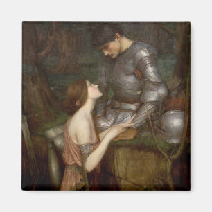 Lamia and the Soldier (by John William Waterhouse) Magnet