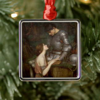 Lamia and the Soldier by John William Waterhouse Metal Tree Decoration