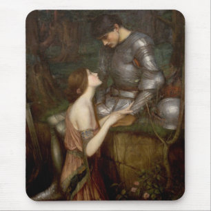 Lamia and the Soldier (by John William Waterhouse) Mouse Mat