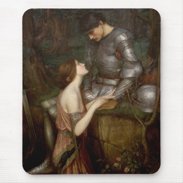 Lamia and the Soldier (by John William Waterhouse) Mouse Mat (Front)