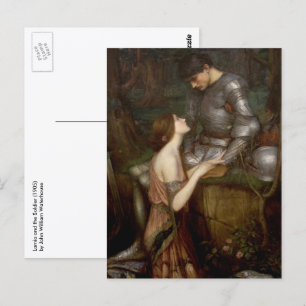 Lamia and the Soldier by John William Waterhouse Postcard