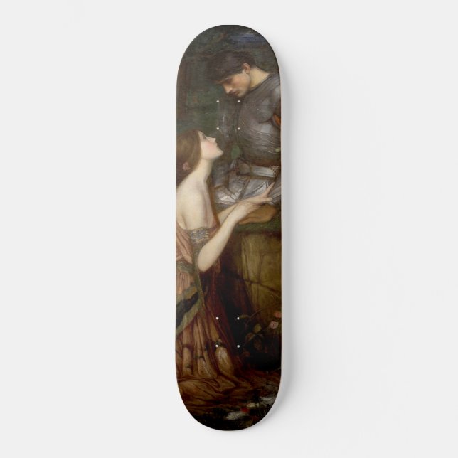 Lamia and the Soldier (by John William Waterhouse) Skateboard (Front)