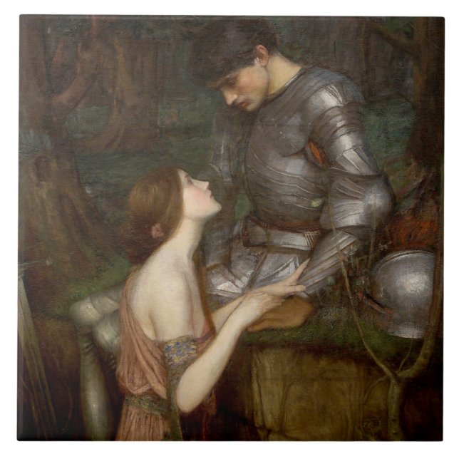 Lamia and the Soldier (by John William Waterhouse) Tile (Front)
