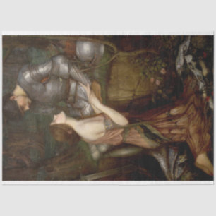 Lamia and the Soldier (by John William Waterhouse) Tissue Paper
