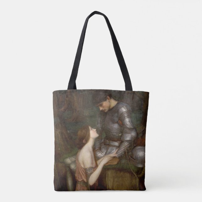 Lamia and the Soldier by John William Waterhouse Tote Bag (Back)