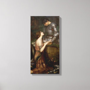 Lamia and the Soldier by JW Waterhouse Canvas Print