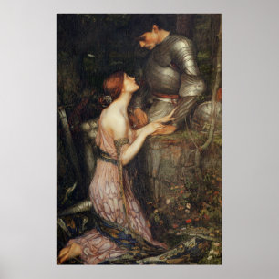 Lamia and the Soldier - John William Waterhouse Poster