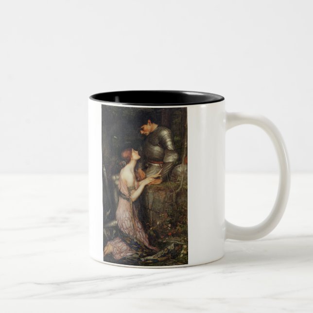 Lamia and the Soldier - John William Waterhouse Two-Tone Coffee Mug (Right)