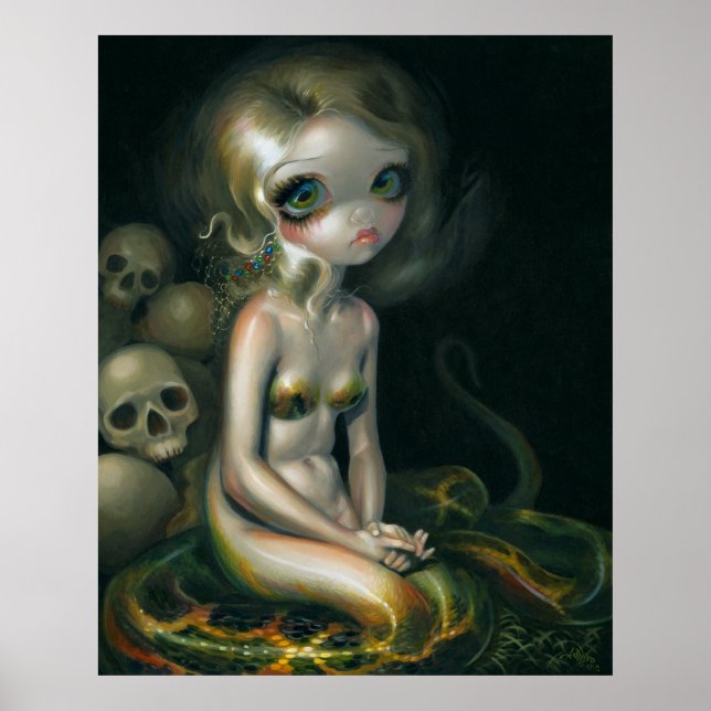 Lamia ART PRINT vampire snake serpent (Front)