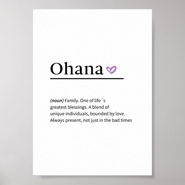 Lamina Ohana Poster (Front)